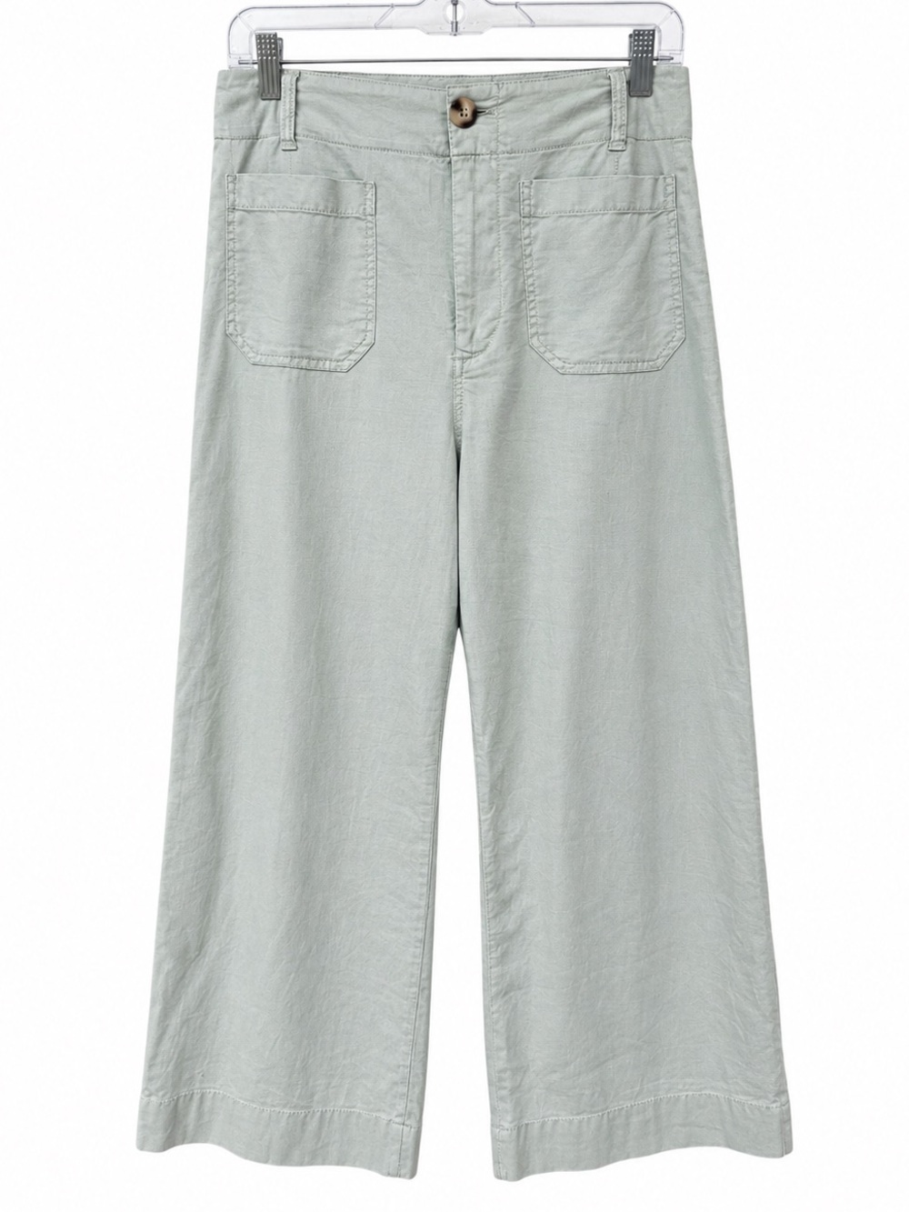Maeve The Colette Pant Anthropologie pants trousers size 29 linen blend green